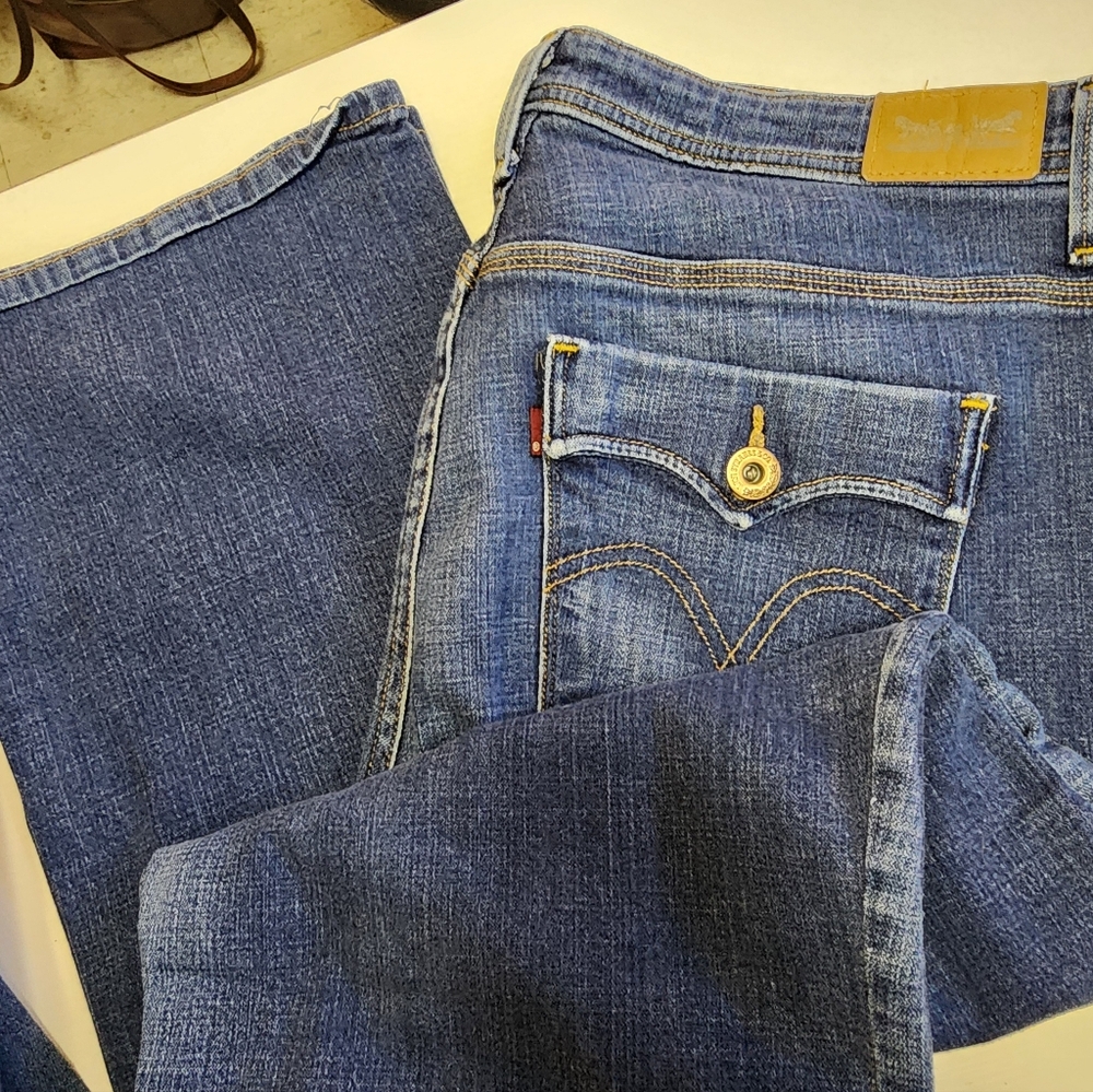Levi's 580 Dark Blue Boot Cut Jeans